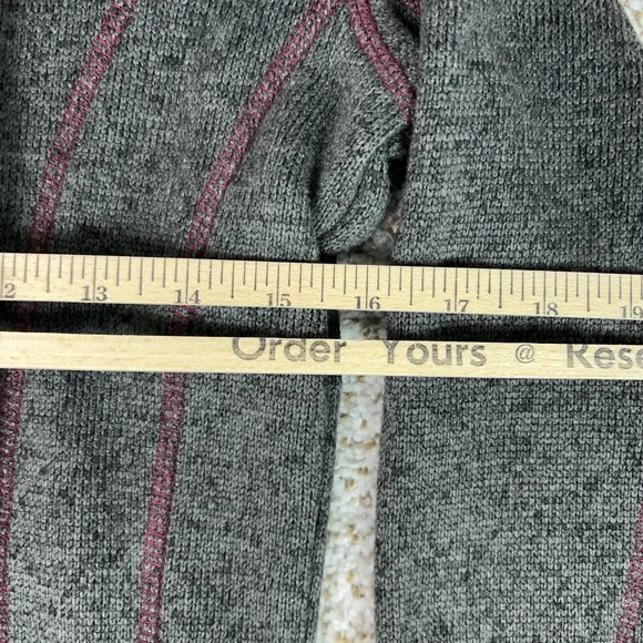 KUIU Jacket Womens XS Gray Base Camp Sweater Fleece Full Zip Thumbholes Hunting - Picture 7 of 8